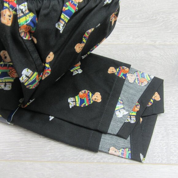 Polo Ralph Lauren Basketball Bear Boxer Briefs Men's Size Large Black NEW FL404S - Picture 5 of 9